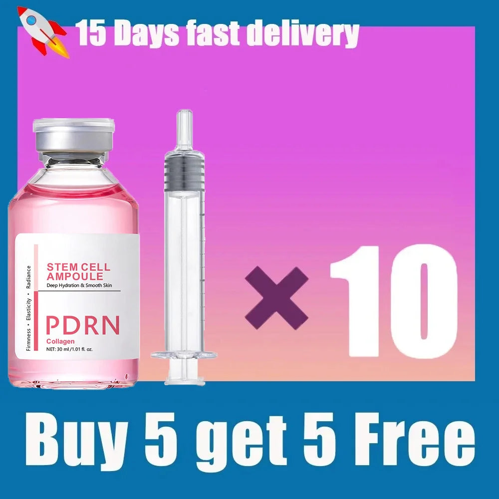 Stem Cell Serum PDRN Ampoule Collagen Moisturizing Anti-Aging Essence Reduce Fine Lines Wrinkle Tighten Brighten Face Skin 1PCS