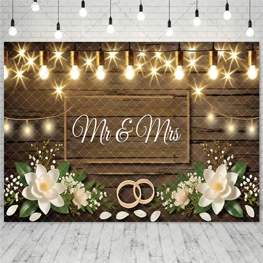 Wedding Party Decoration Photography Background Mr. and Ms. Flower Wall Wedding Ceremony Supplies Backdrop Exhibition Hall Props