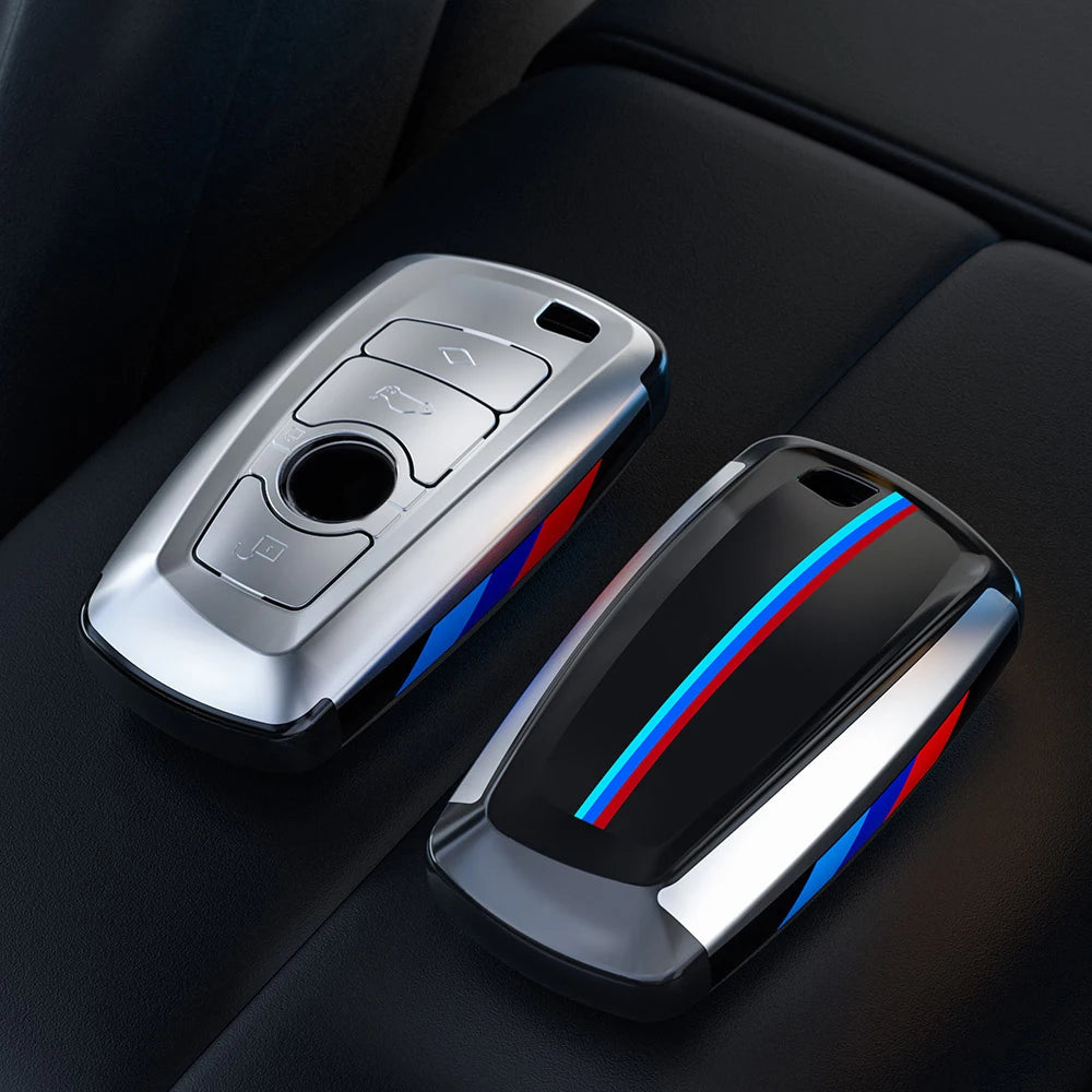 Carbon Sporty ABS Car Key Cover Case Holder Shell Bag For F30 F20 M3 M5 F10 F18 F22 F01 X3 X4 F06 F02 Keychain Accessories