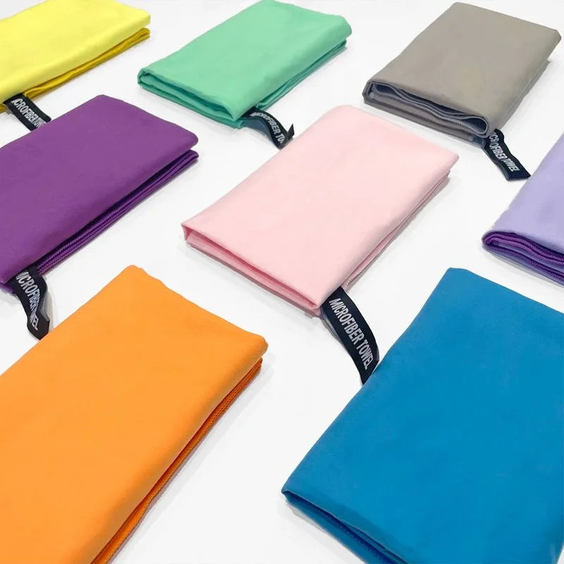 Microfiber Quick-Dry Lightweight Sandproof Towel  Portable Compact for Swim Yoga Gym Beach Travel Sports Supplies