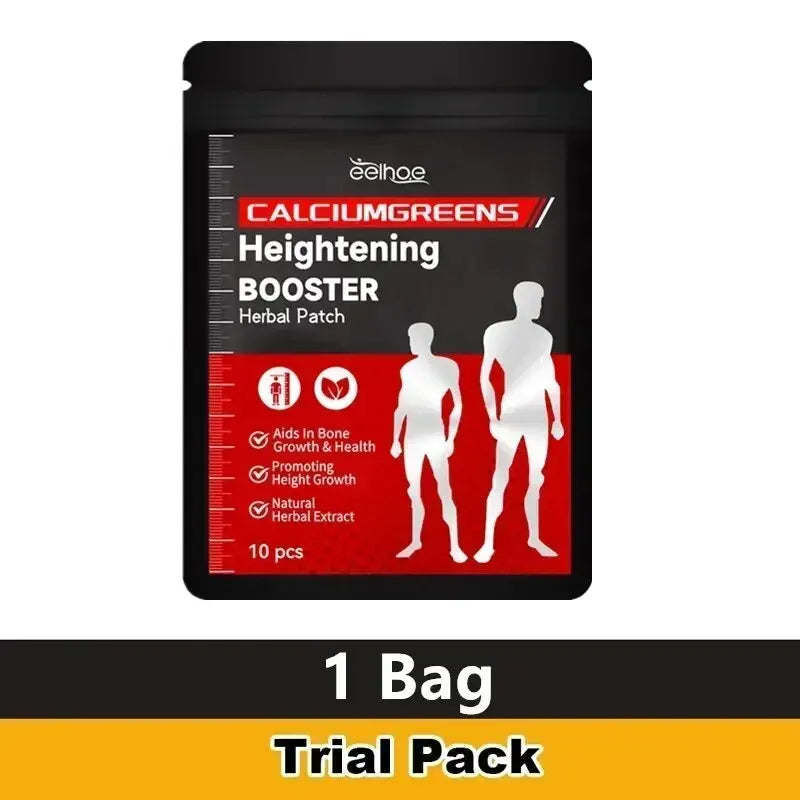 1-10Bags Height Growth Patch Promote Bone Strength Calcium Vitamin D Supplements Adult Teen Plantar Acupoint Stimulation Sticker