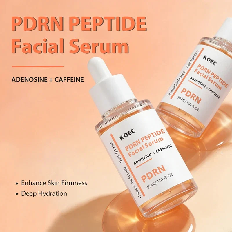 Korean Salmon PDRN & Copper Peptide Face Serum,Centella Asiatica Hydrating Repair Essence, Lightweight Glow Moisturizer All Skin