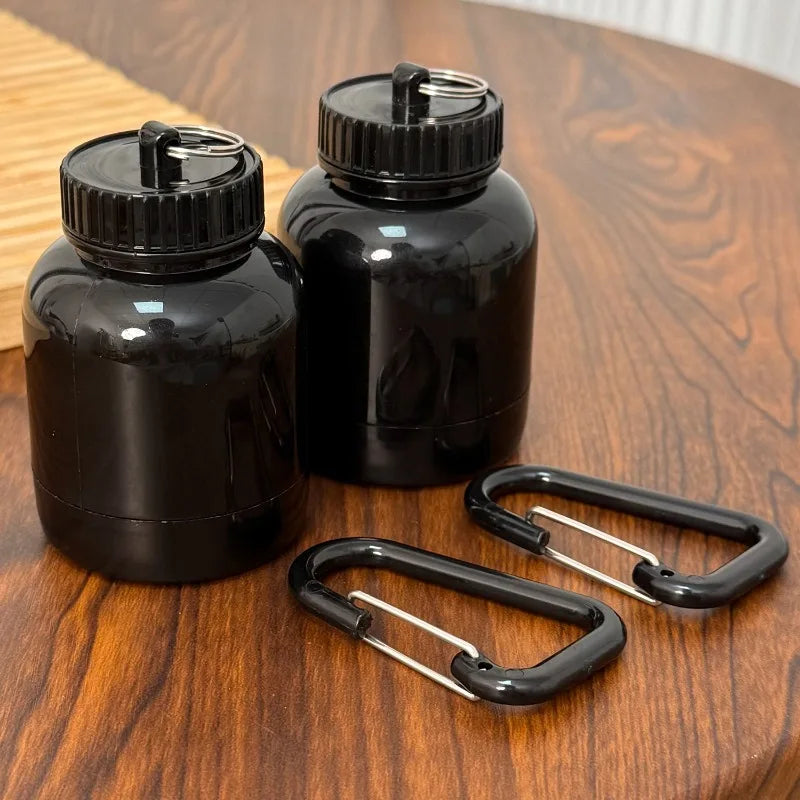 Protein Powder Container Portable Small Pill Box Fitness Supplement Storage 5x5x8cm Food Grade PP Leakproof Bottles Travel