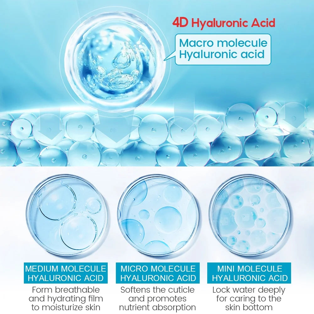 VIBRANT GLAMOUR Hyaluronic Acid Face Serum  Skin Care 15ml*3pcs