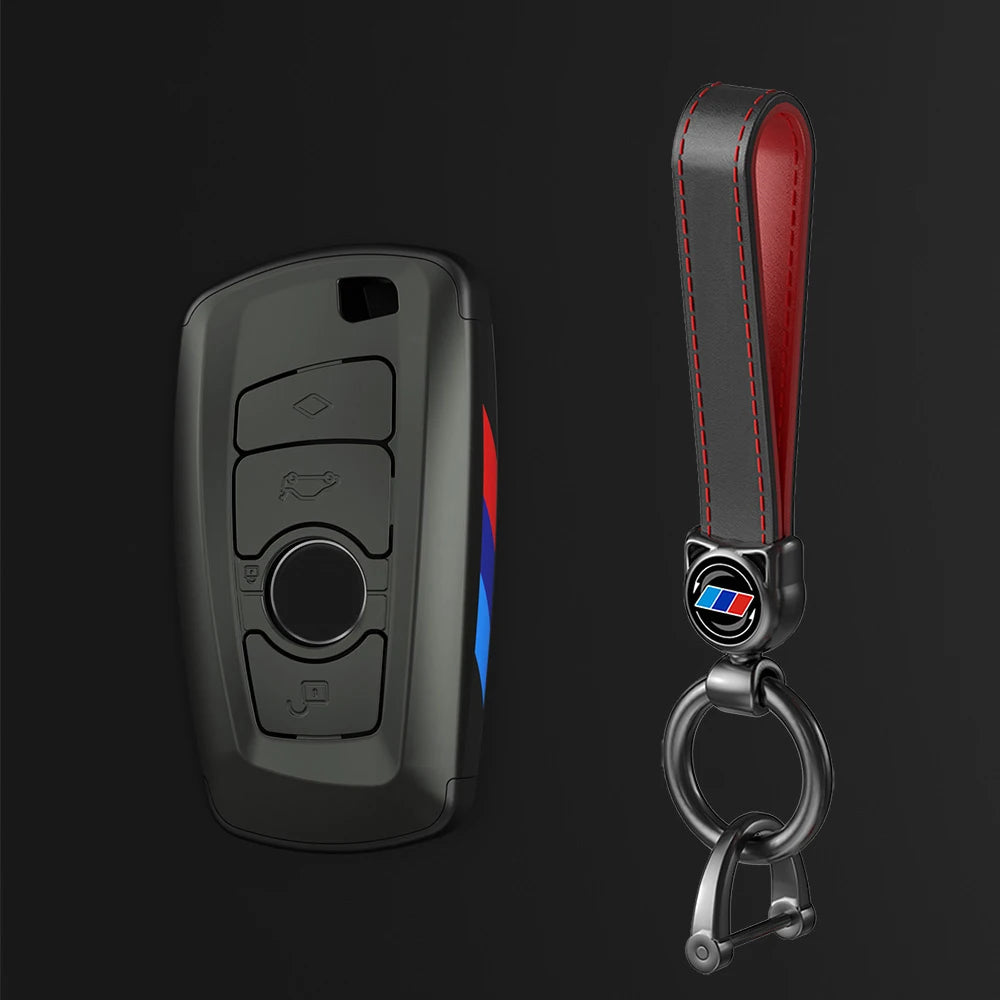 Carbon Sporty ABS Car Key Cover Case Holder Shell Bag For F30 F20 M3 M5 F10 F18 F22 F01 X3 X4 F06 F02 Keychain Accessories
