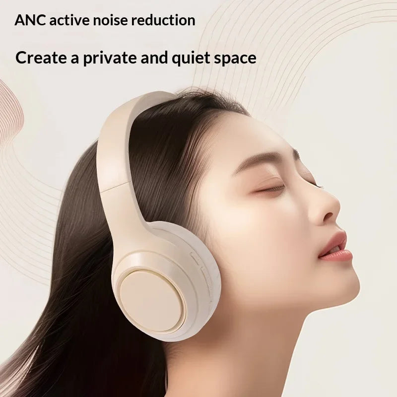 Lenovo Bluetooth 5.3 Earphones Over-ear Foldable Computer Wireless Headphone