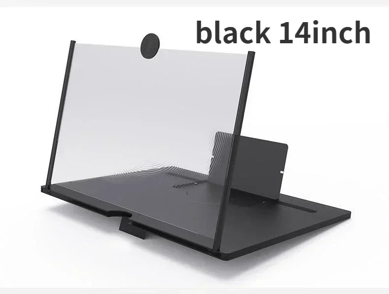 3D 14/12/10Inch Screen Amplifier Mobile Phone Screen Video Magnifier for All Smartphone Enlarged Screen Cell Phone Stand Bracket