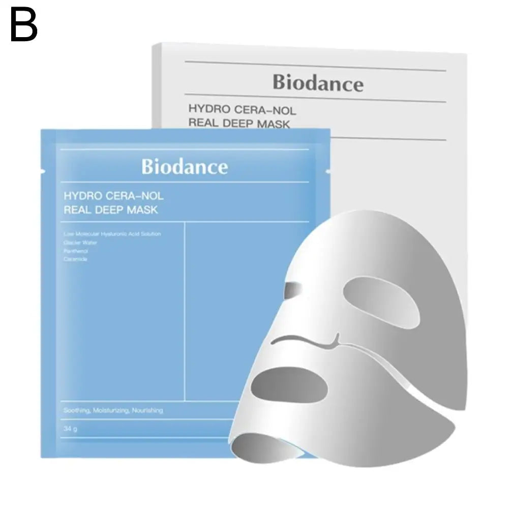 Korean Bio-Collagen Moisturizing Gel Mask Retinol Firming Enhance Skin Elasticity Shrink Pores Barrier Repair Facial Glowing