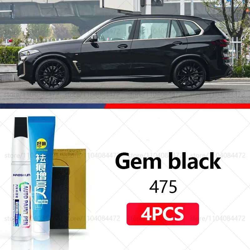 Car Paint Repair Pen For 1999-2025 BMW X5 Paint Scratch Repair Accessories 4PCS Black 475 416 White A96 Blue C1M Gray A90