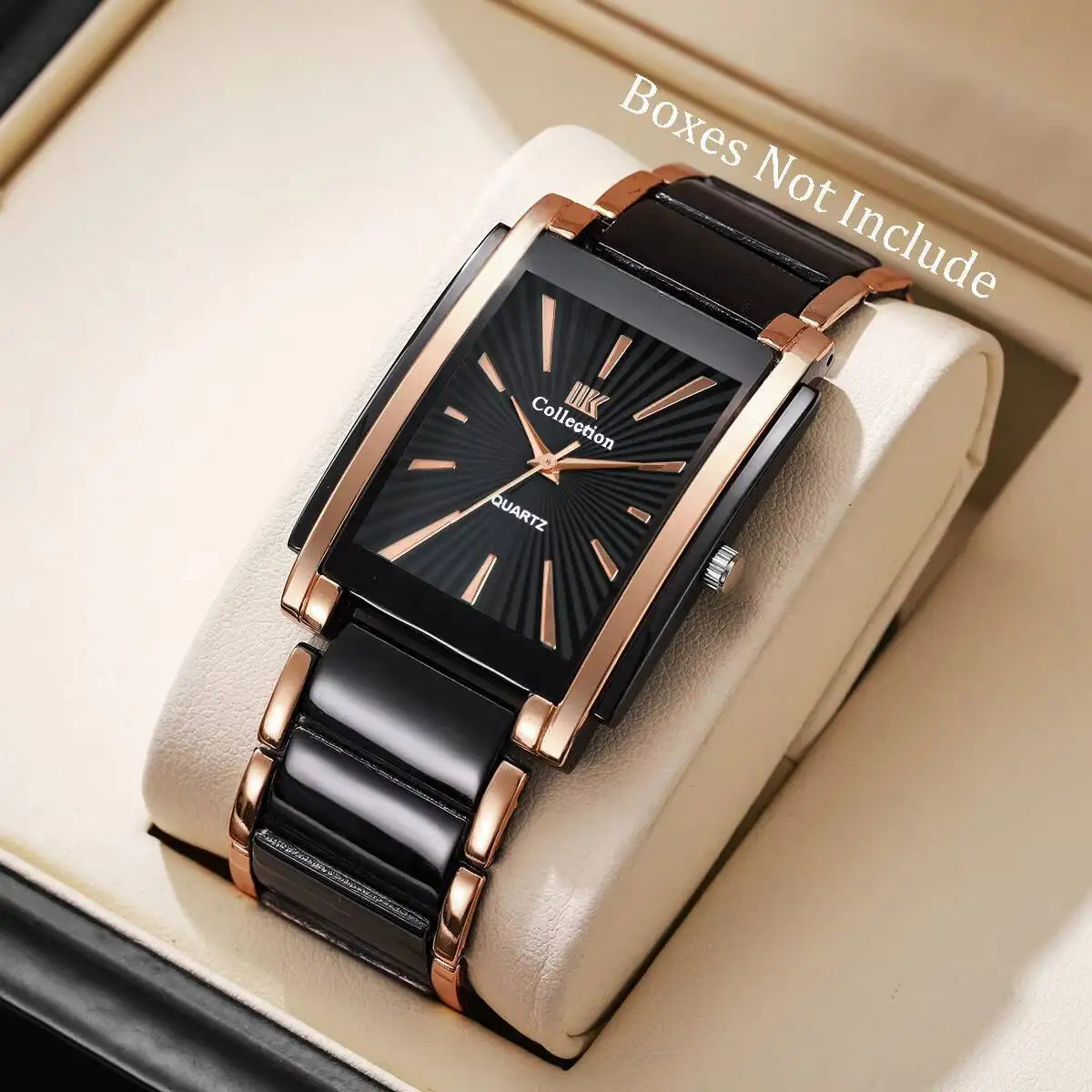 Luxury Men Business Watches Stainless Steel Strap Quartz Wristwatch For Mens Clock Reloj Hombre（Without Box）