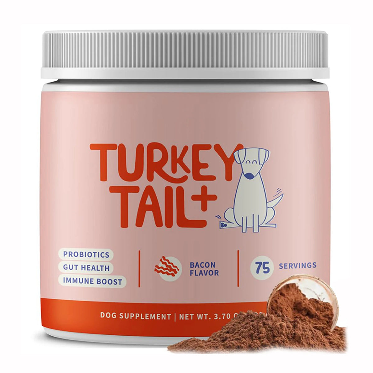 100g Turkey Tail Mushroom Supplements for Dogs Pet Turkey Tail Mushroom Supplement Support Premium Vitamins for Pet Health Care