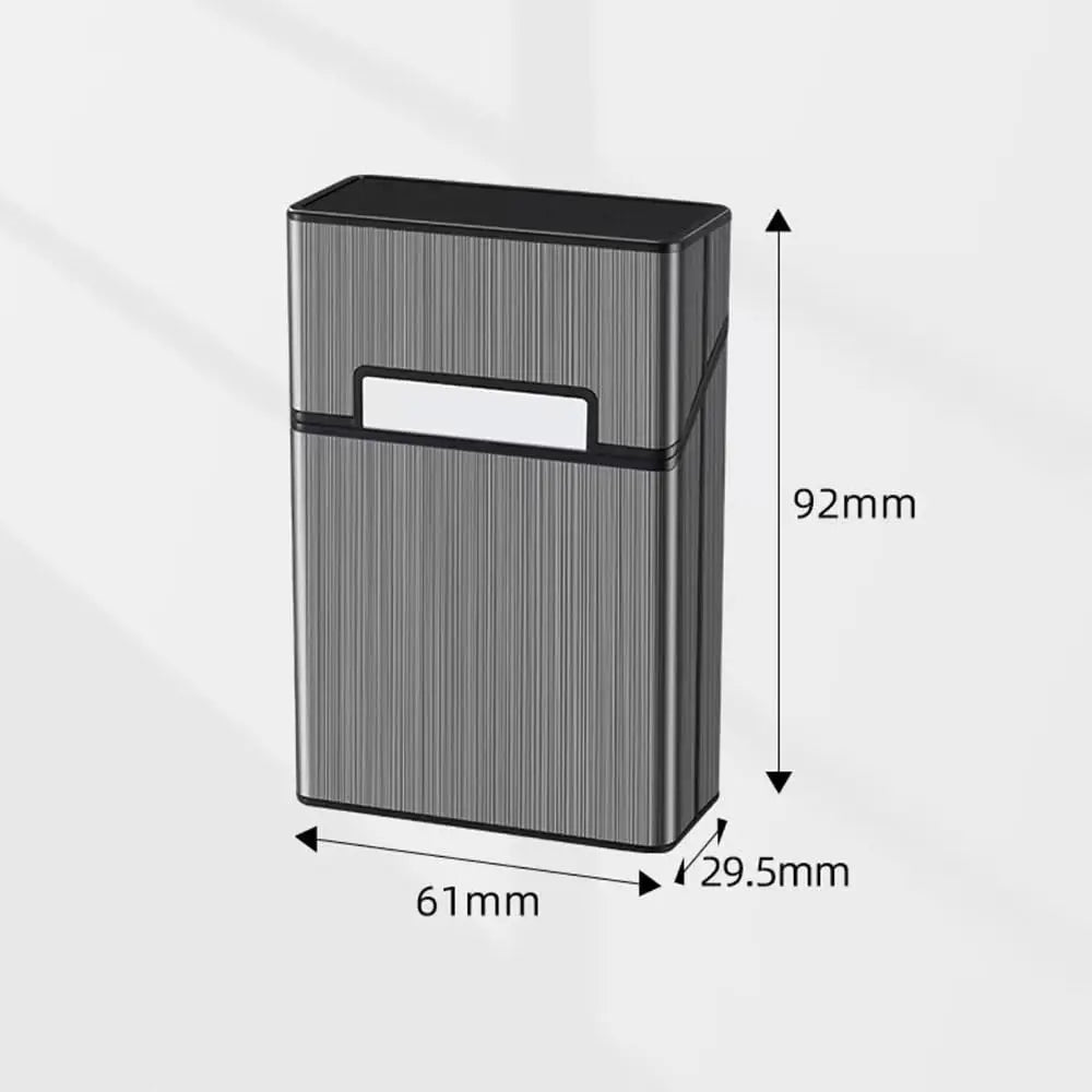 Aluminum Plastic Tobacco Holder Box Portable King Size Regular Cigarette Storage Container Outdoor Daily Smoking Accessories