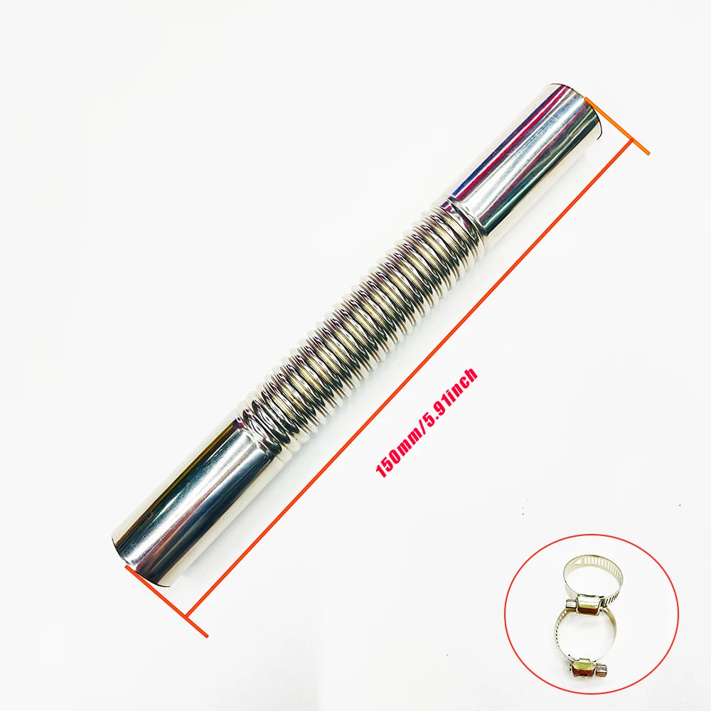 24mm Elbow Pipe Air Parking Heater Exhaust Tube Connector with Clip for Webasto Boats Heater Car Heating Parts