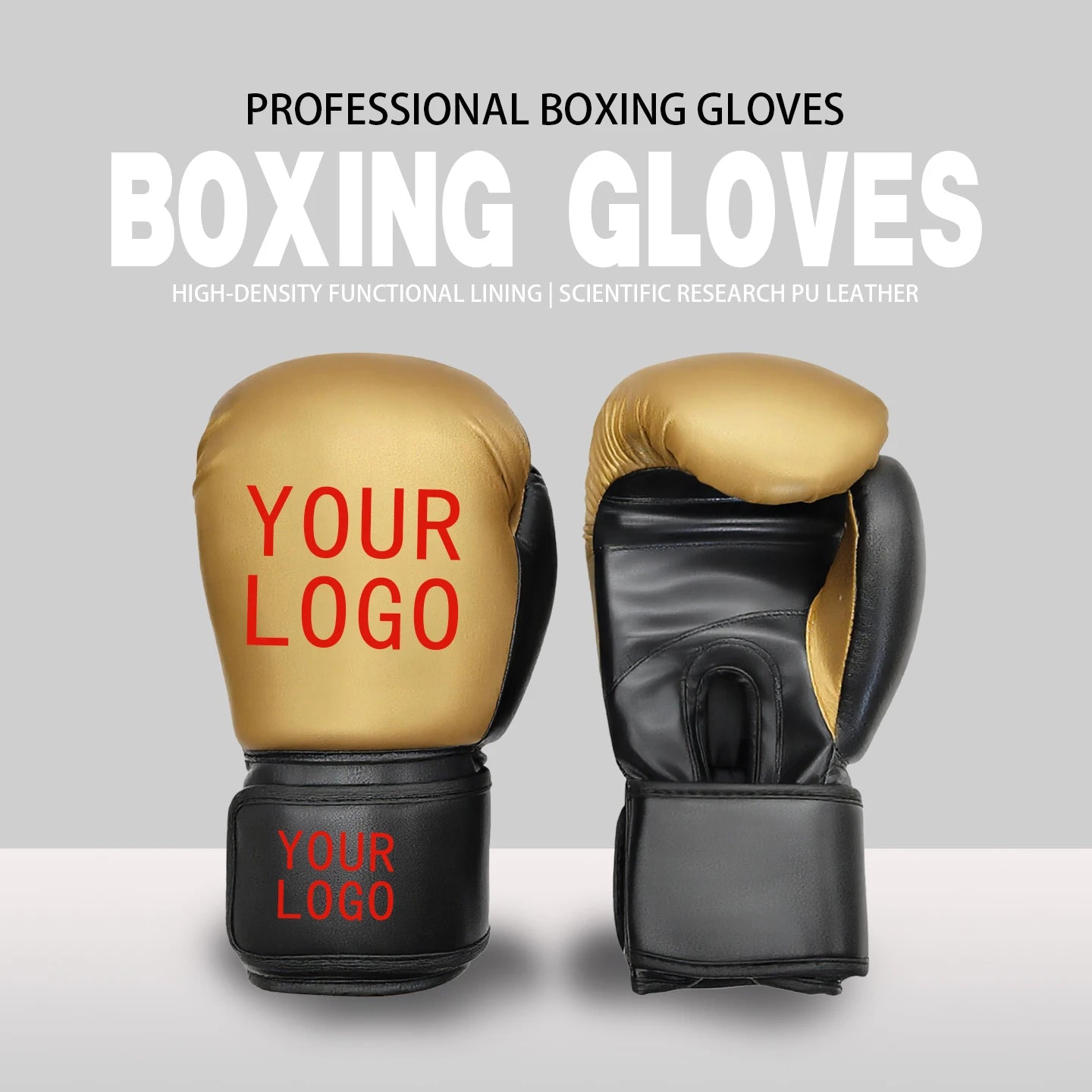 Custom High-End Boxing Gloves Multi-Color Options OEM Design Logo Printing Personalized Training Sparring MMA Muay Thai Durable