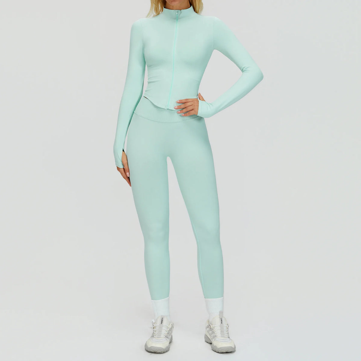 2/3PCS Seamless Yoga Set Gym Workout Athletic Wear Women Legging Fitness Bra Crop Top Long Sleeve Sports Shorts Activewear XP272