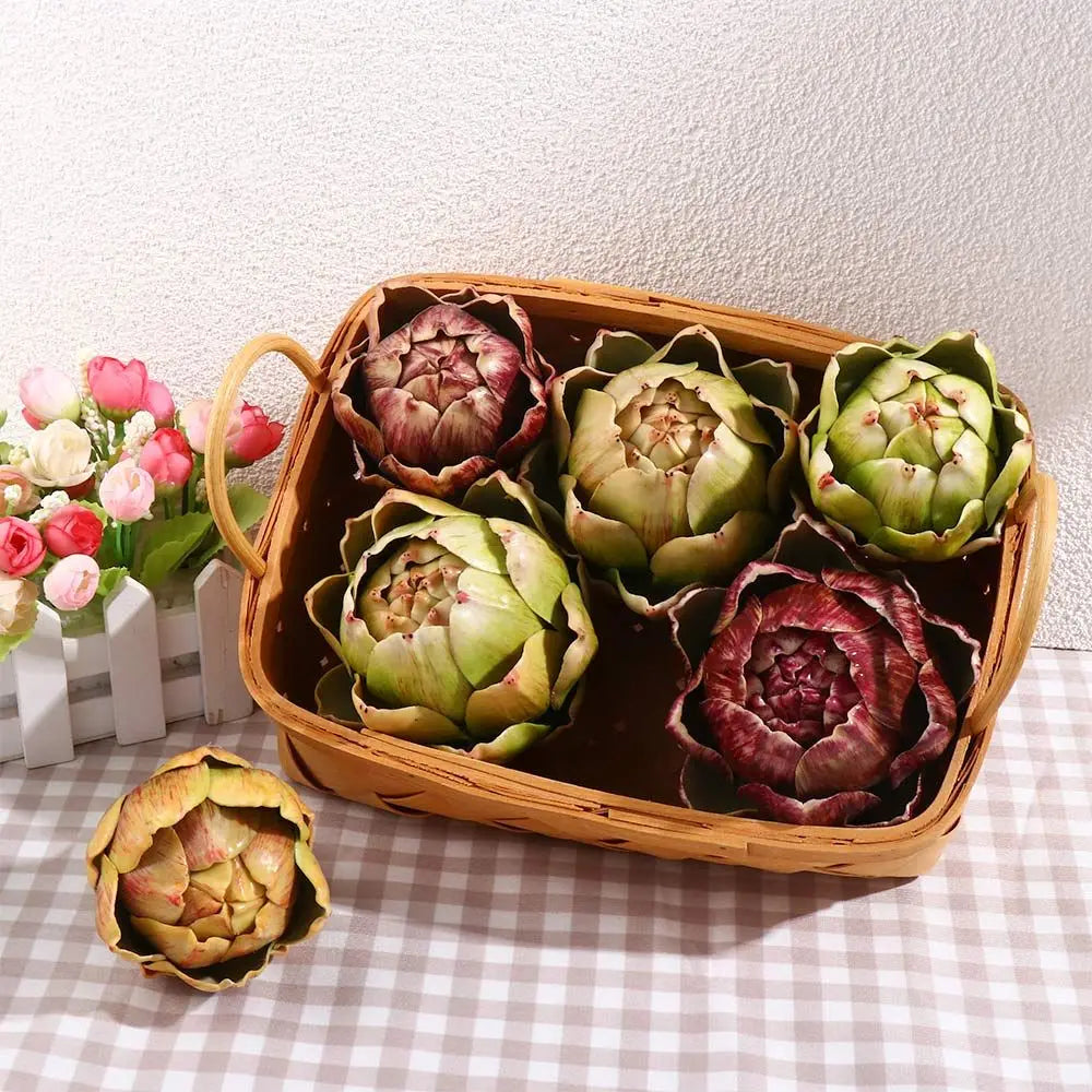 artificial plant green home kitchen vase filler artificial artichoke artificial decorations home decorations faux artichokes