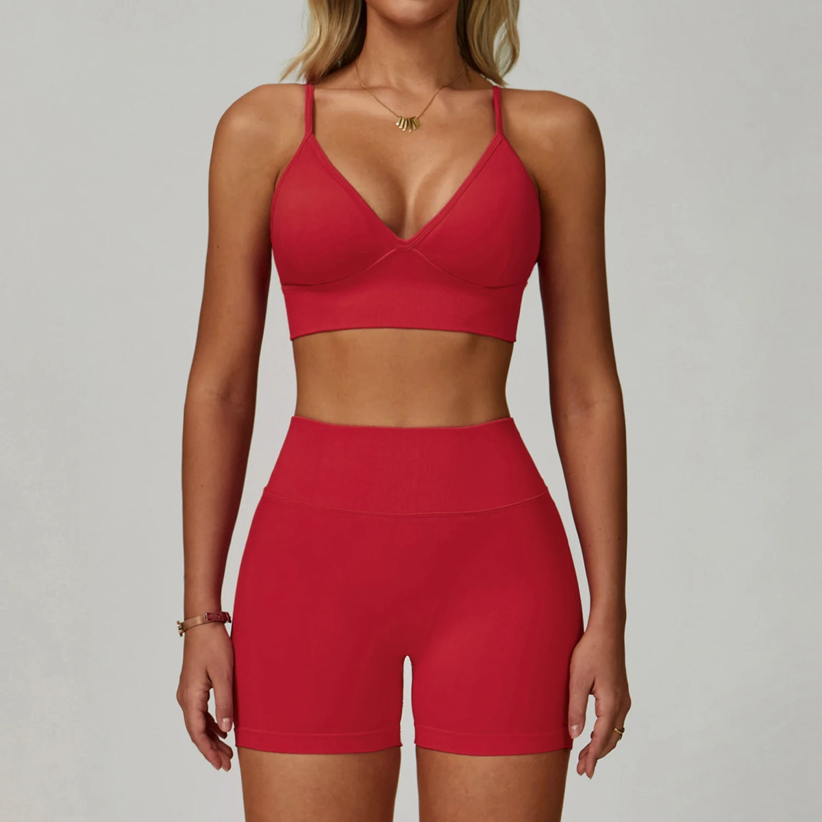 2/3PCS Seamless Yoga Set Gym Workout Athletic Wear Women Legging Fitness Bra Crop Top Long Sleeve Sports Shorts Activewear XP272