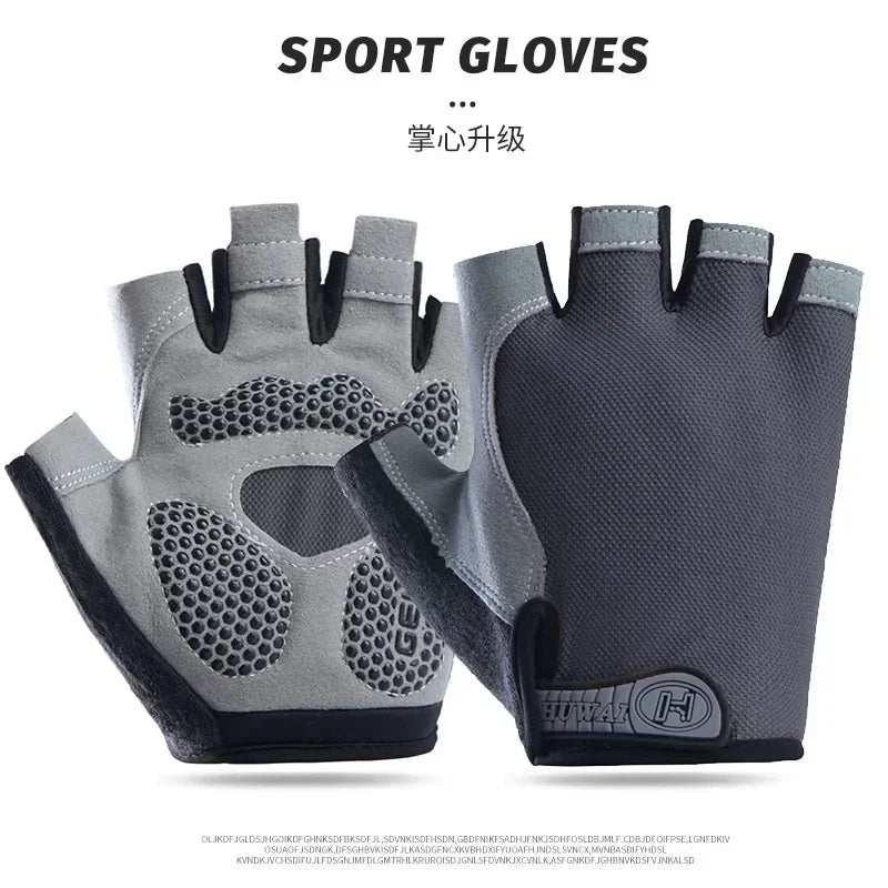 Boxing Gloves for Men Women Fingerless Cycling Motorcyclist Mtb Bicycle Gloves Gym Yoga Fitness Training Exercise Mitten Elastic