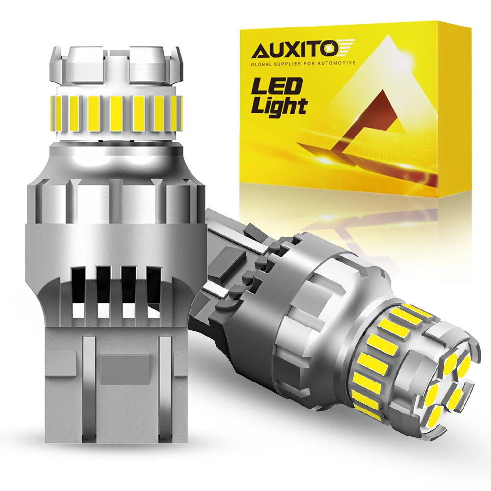 AUXITO 2Pcs T20 LED W21/5W 7443 7440 W21W LED Bulb 6500K White For Lada Opel Car Parking Position Light DRL Daytime Running Lamp