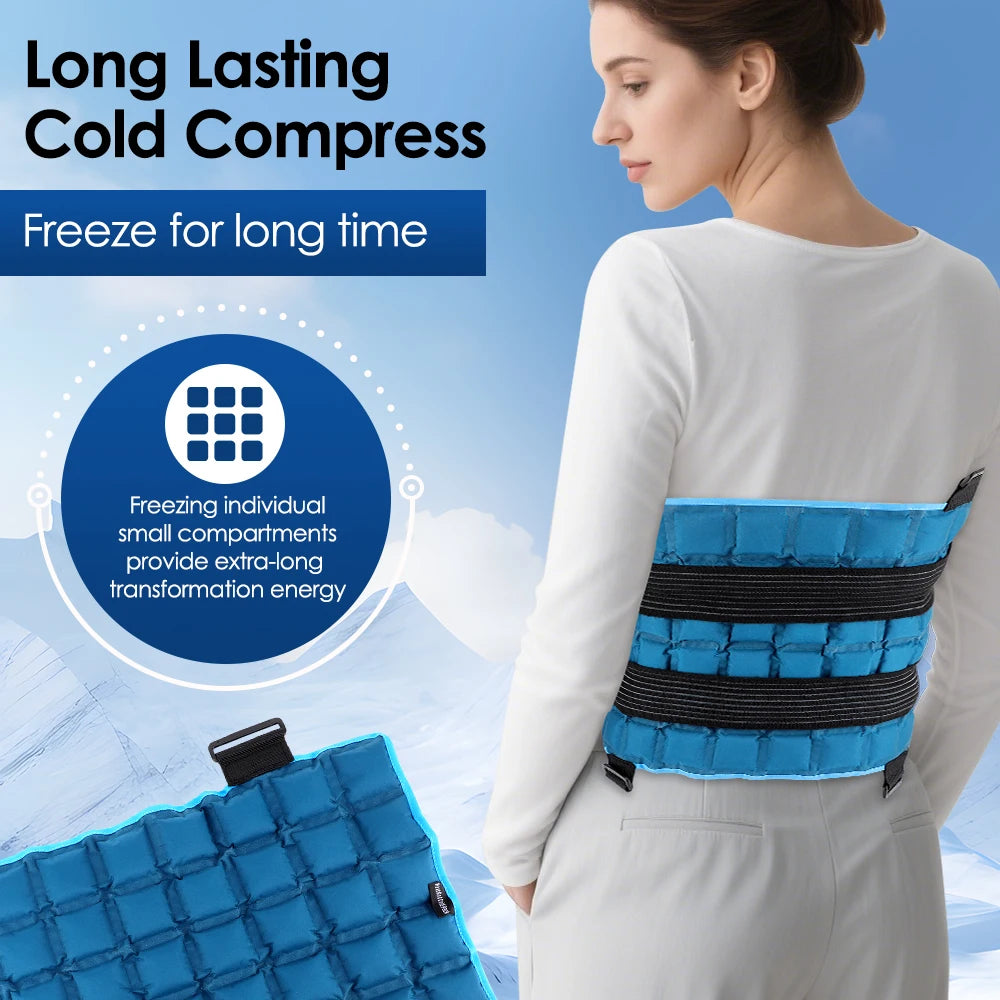Reusable Cold/hot Compress Ice Packs Pad Gel for Knee Back Soft Injury Support Body Cooling Cushion Mat Nursing Care Big Size