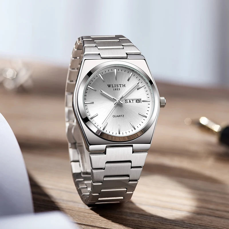 Luxury Mens Calendar Quartz Wristwatches Fashion Sports Men Business Watches Clock Gift Male Wristwatches Relogio Masculino