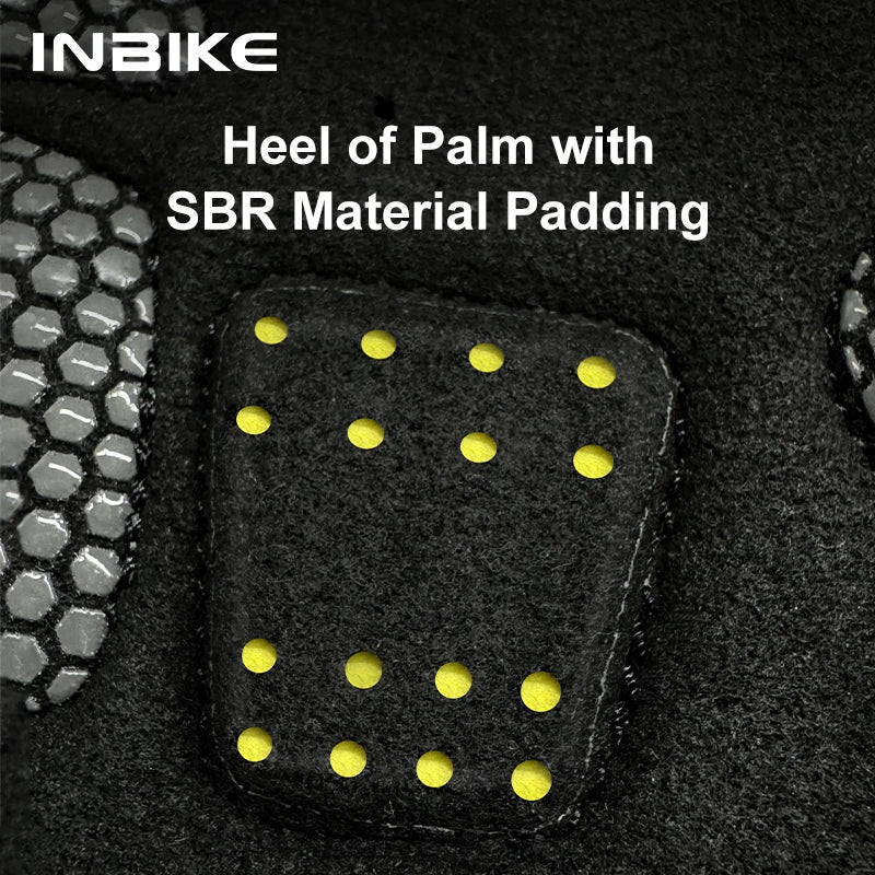 INBIKE Half Finger MTB Cycling Gloves Summer Bicycle Gloves for Men Riding SBR Palm Padded Mountain Road Bike Gloves Accessories
