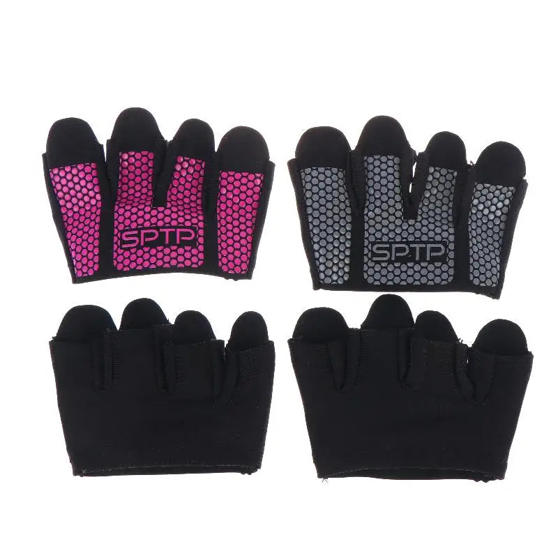 1Pair Gym Fitness Half Finger Gloves Men Women For Workout Glove Power Weight Lifting Bodybuilding Hand Protector