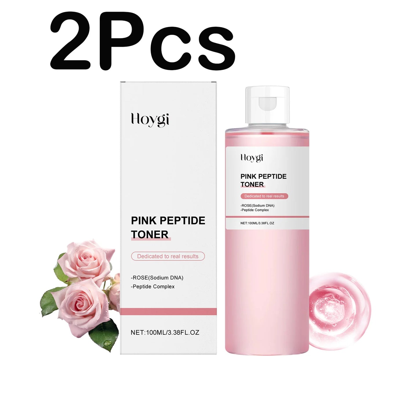 Rose Essence Toner Glowing Skin Soothing Moisturizing Refreshing Conditioning Nourishing Brightening Facial Pink Peptide Toner