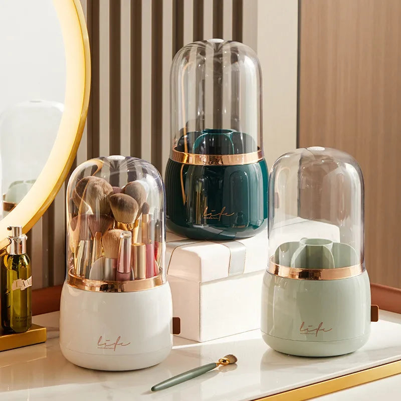 360° Rotating Clear Makeup Organizer