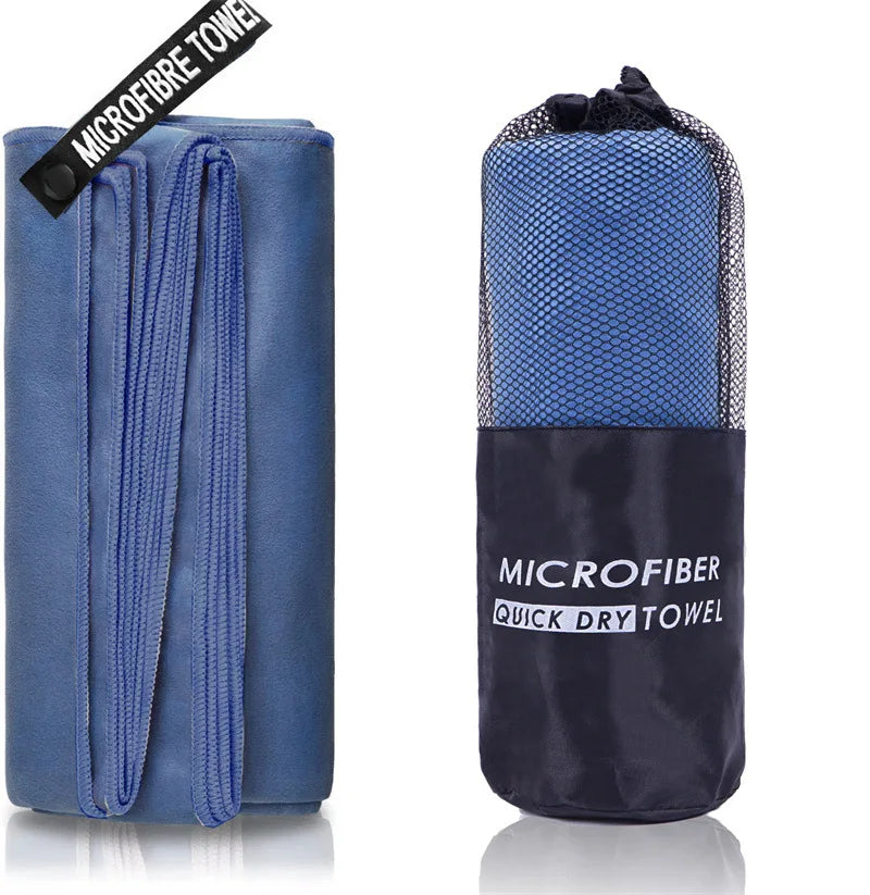 Microfiber Quick Dry Gym Towel Silver ION OdorFree Absorbent Fiber Fast Drying Workout Gear for Body Sweat Working Out
