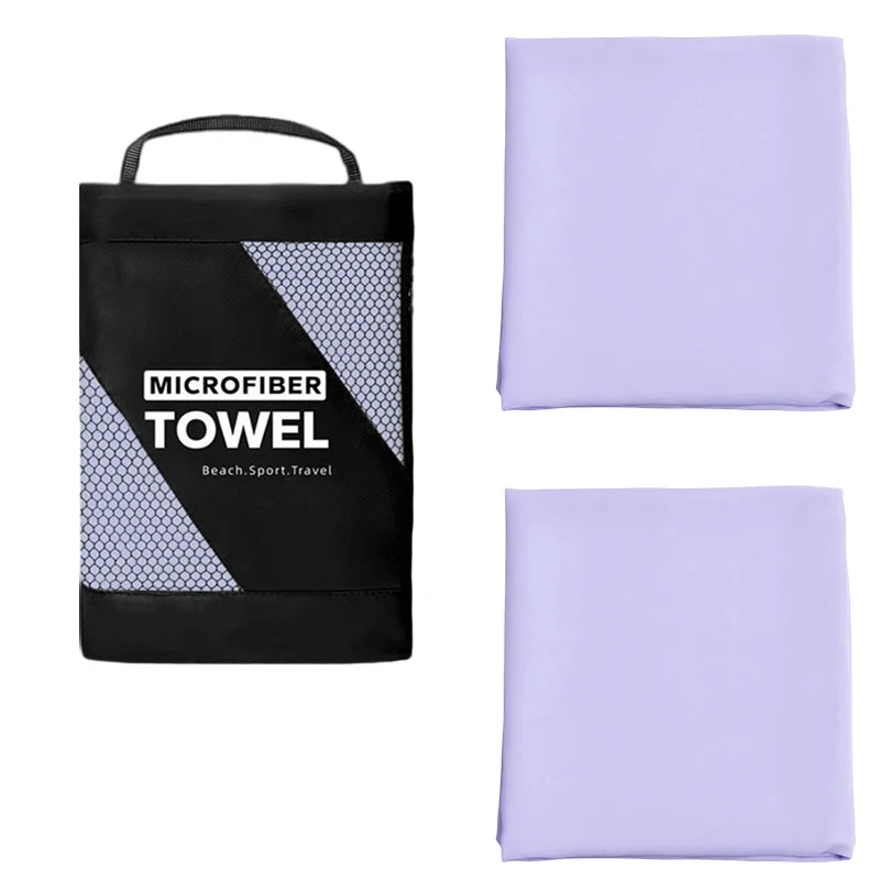 Super Absorbent 2PCS Towel Fast Drying Sports Towel Suitable Swimming Camping Fitness Breathable Durable Travel Essentials