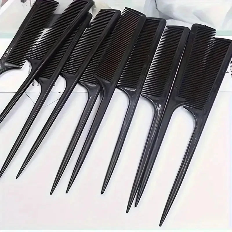 5/10/20pcs Rat Tail Comb Set, Heat Resistant Anti-Static Hair Styling Combs for Salon, Professional Hairdressing Tools