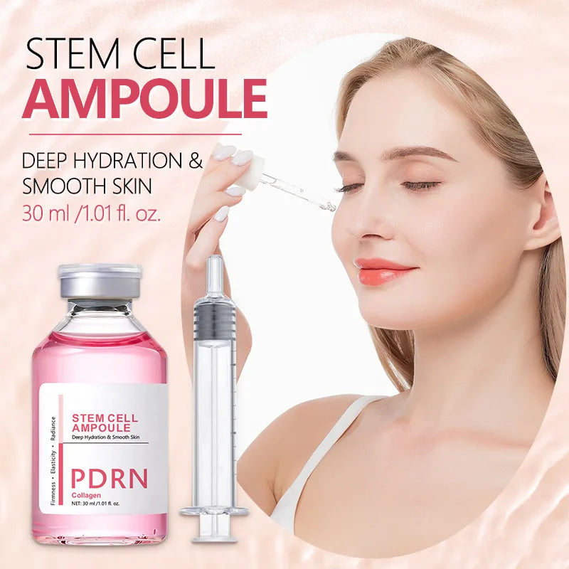 Stem Cell Serum PDRN Ampoule Collagen Moisturizing Anti-Aging Essence Reduce Fine Lines Wrinkle Tighten Brighten Face Skin 1PCS