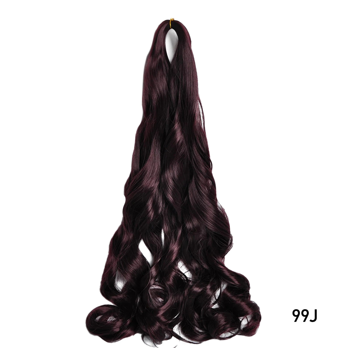 French Curls Braiding Hair 24Inch Synthetic Spiral Curls Braids Hair Extensions For Women Pre Stretched Loose Wave Braiding Hair