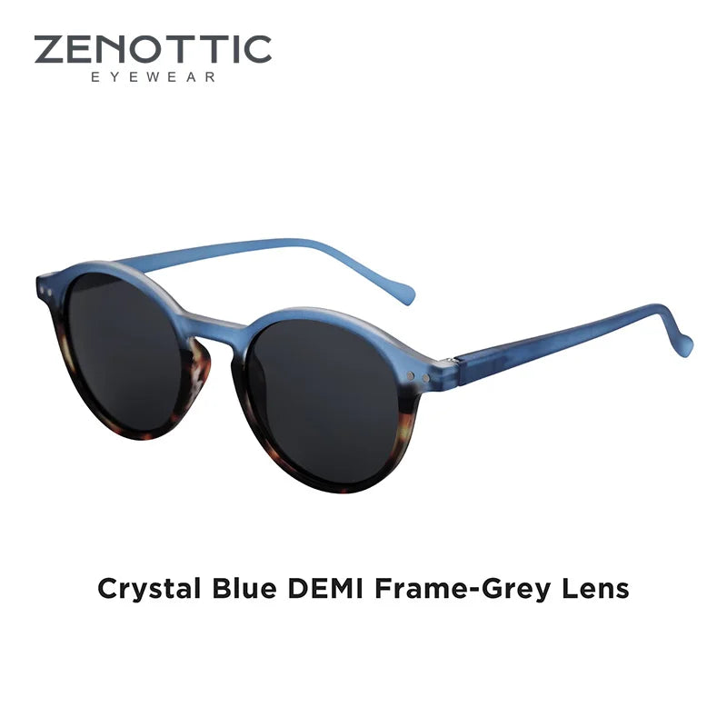 ZENOTTIC (S Size) Retro Circular Polarized Sunglasses 2026 2025 Men Women Vintage Small Round Sun Glasses UV400 Goggles Shades