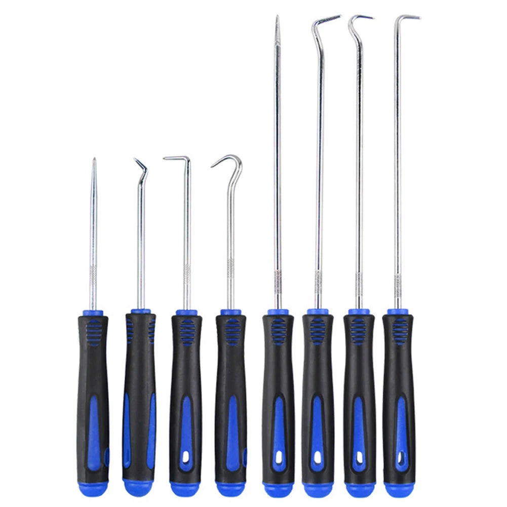 8pcs Remove Hose Washer Pickup Kit Hook Puller Pick Tool For Car Auto Oil Seal/O-Ring Seal Gasket Pick Hooks Puller Remover