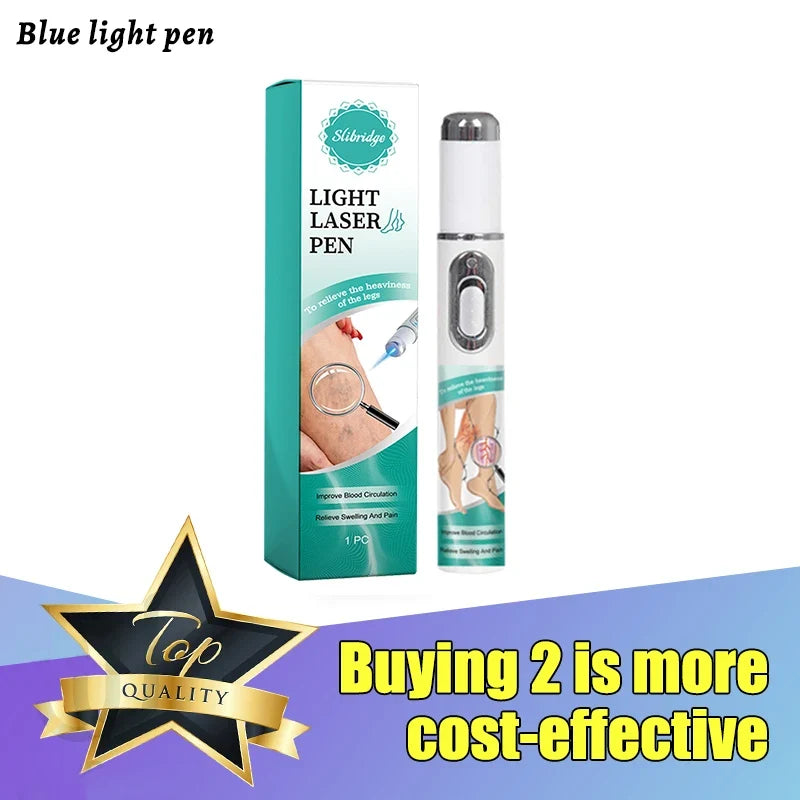 Leg care tool blue laser eliminates varicose veins painlessly