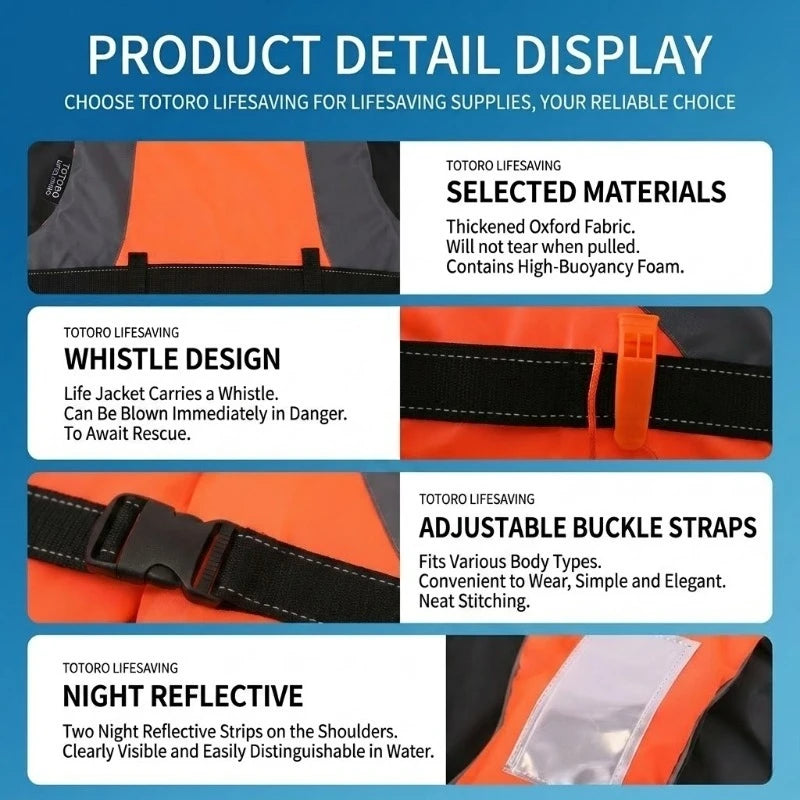 Children's Life Jackets for 7-12 Years Old, 50N Buoyancy Tank Top, Buoyancy Vest, Upstream Paddleboard, Swimming Kayak