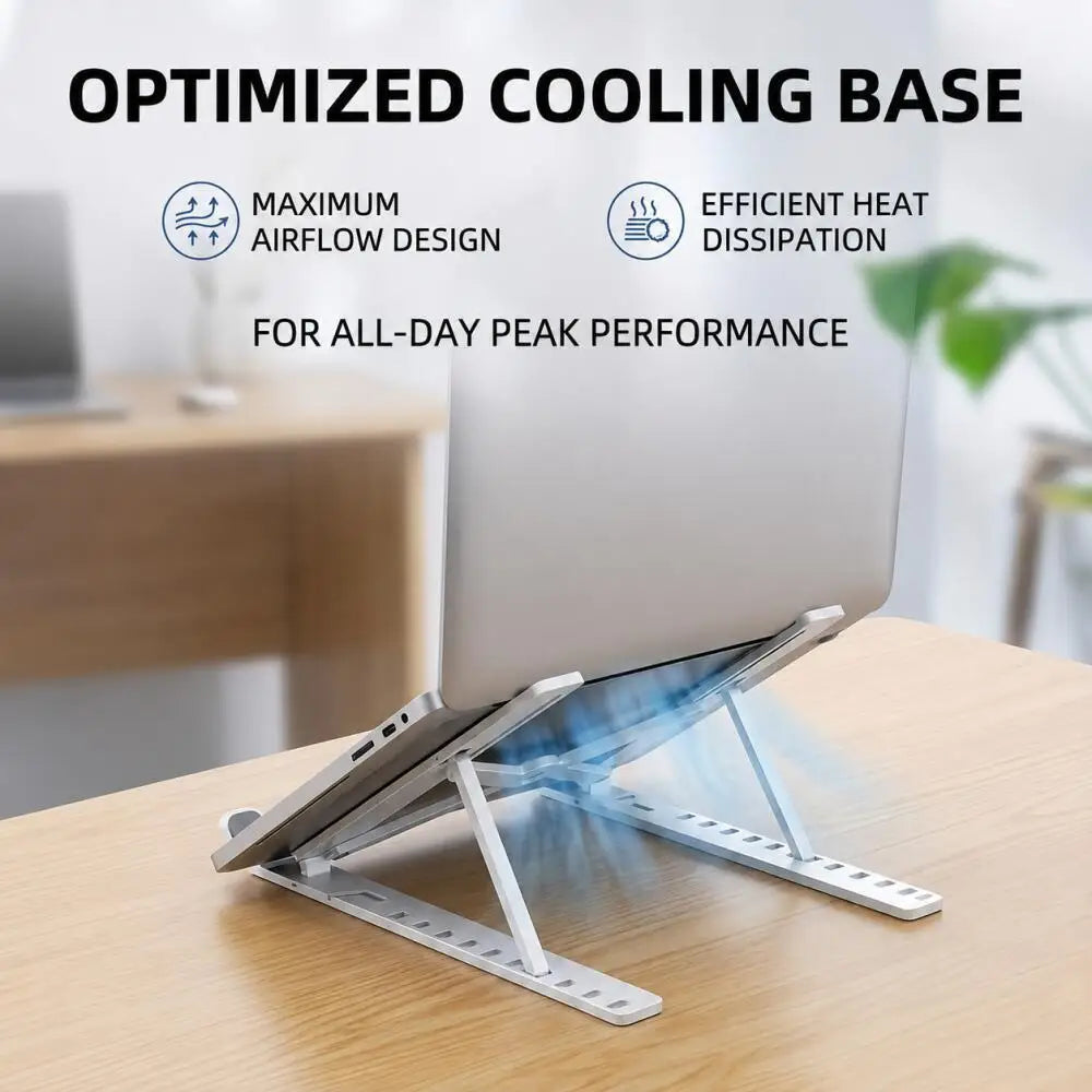 Adjustable Foldable Laptop Stand Portable Stable Cooling Support Laptops For Gaming Office Video Conferencing Desk Accessory