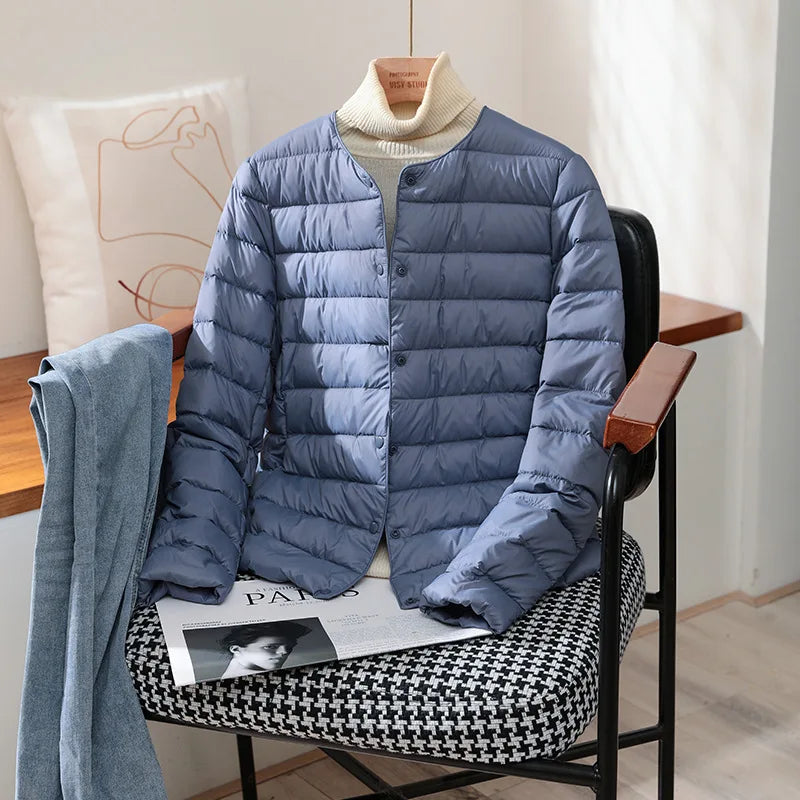 2023 New Arrivals Autumn Winter Warm Women White Duck Down Slim Jackets Female Fashion Ultra Lightweight Packable Puffer Coats