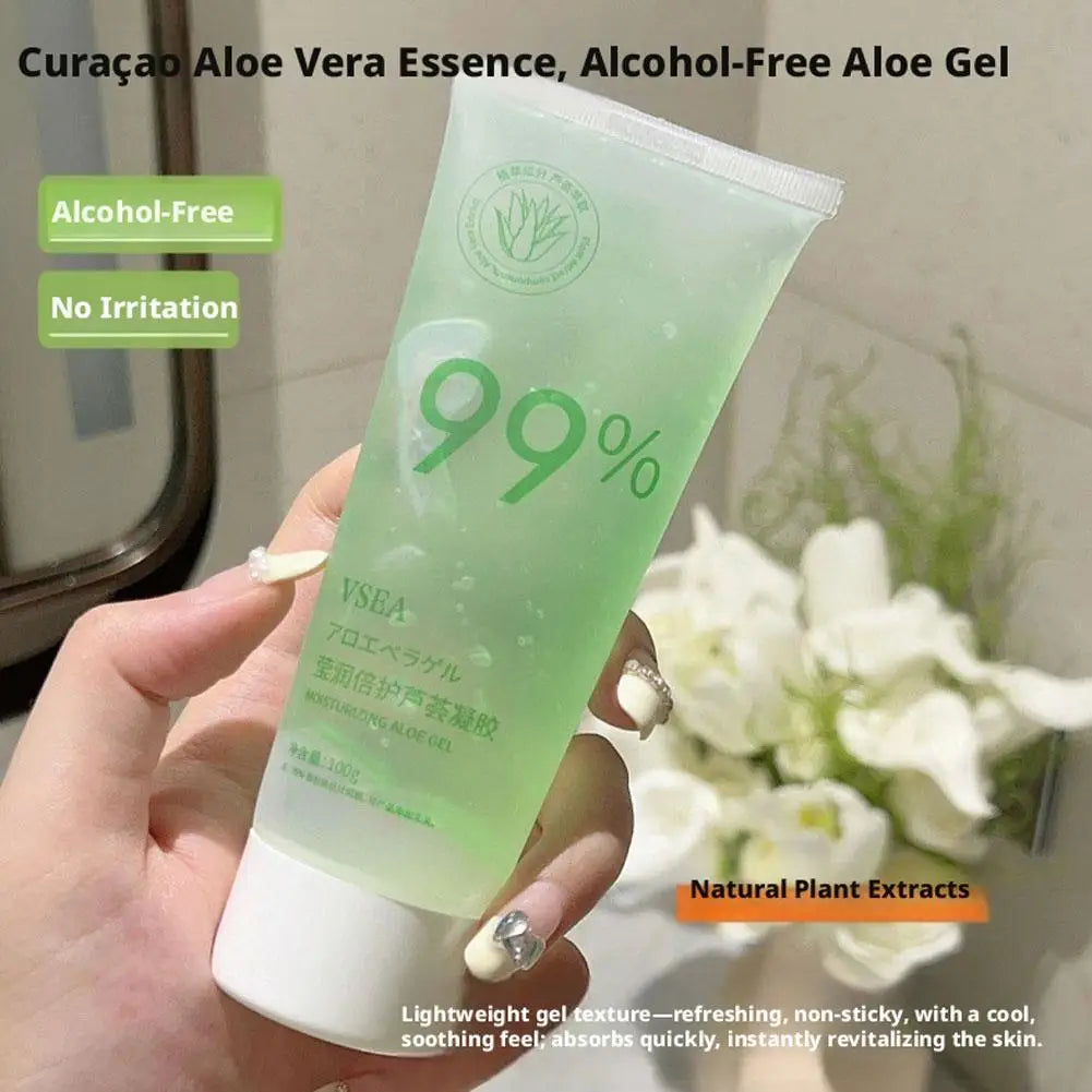 Moisturizing Aloe Gel For Face,Sensitive Skin Aloe Vera Watery Gel,99% Aloe Vera Gel Naturally Hydrating For Soothing Skincare