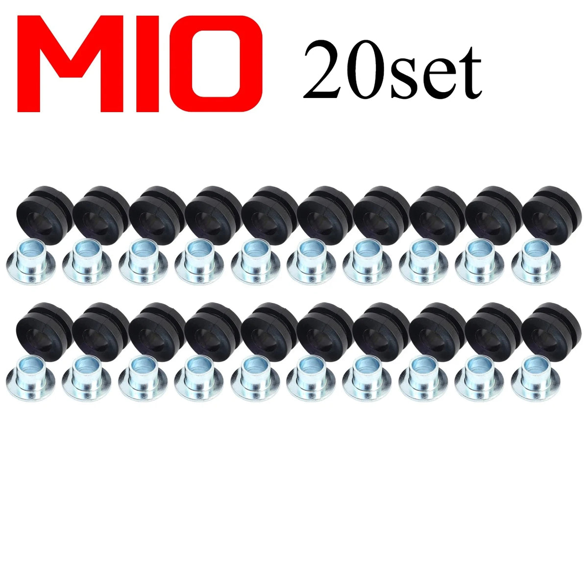 Motorcycle Rubber Grommet Kit Fairing Bolt Cushion Washer Steel Bushing Spacer for Honda Suzuki ATV Accessories M6/M10