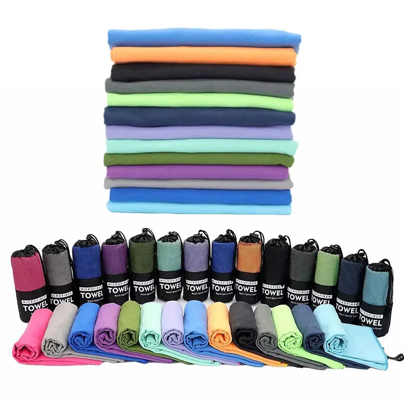 Quick-Drying Sports Towel 40x80/50x110cm Blue Grey Green Orange Swimming Gym Fitness Camping Running Beach Washcloth Towels