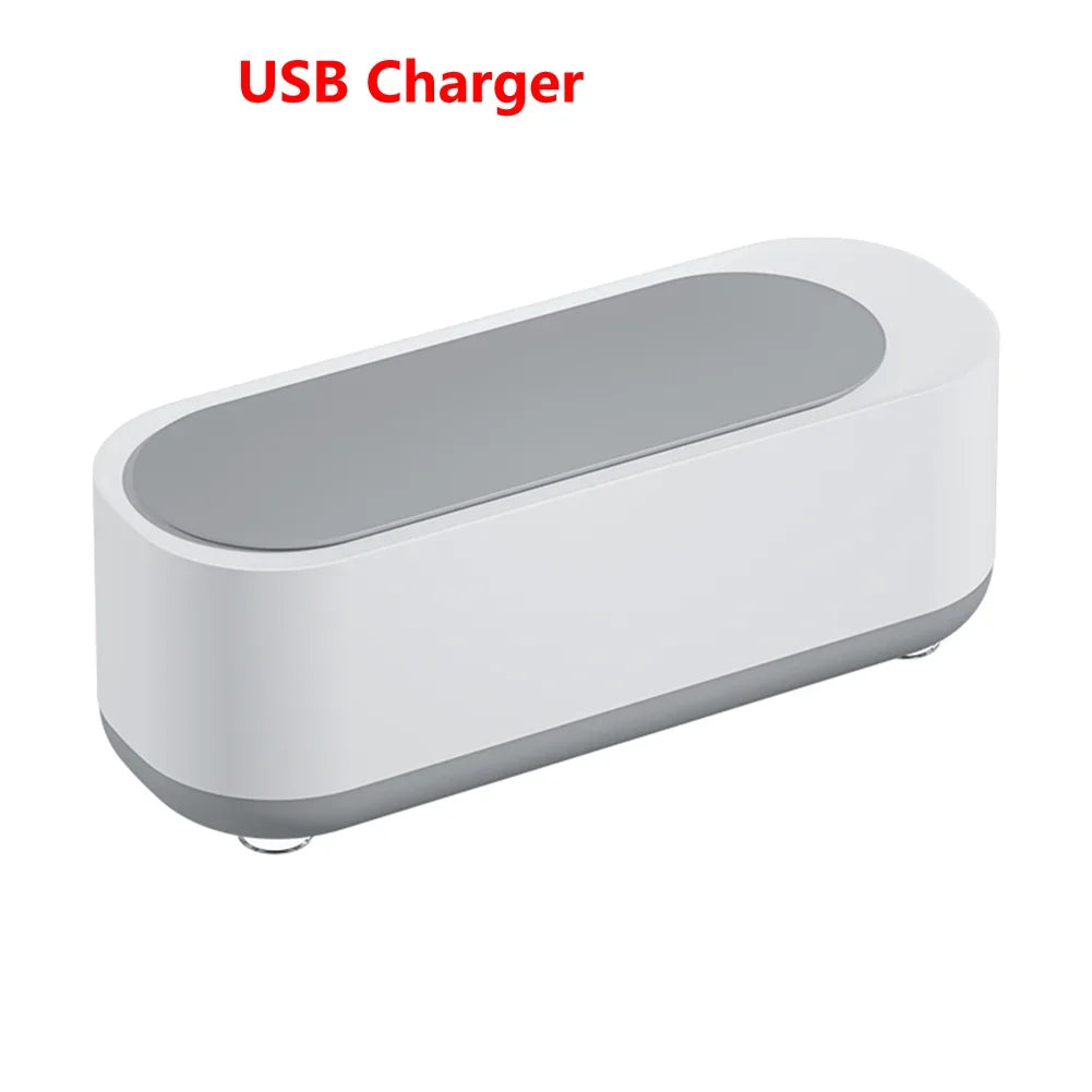Ultrasonic Jewelry Eyeglasses Watches Cleaner 3 Gear Cleaning Machine for Makeup Brush Necklace Vibration Mini Washing Machine
