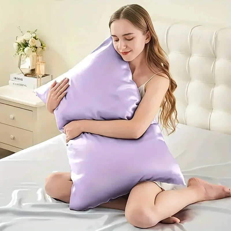 2Piece Natural Mulberry Silk Pillow Case Real Silk Protect Hair Skin Pillowcase Any Size Customized Bedding Pillow Cases Cover
