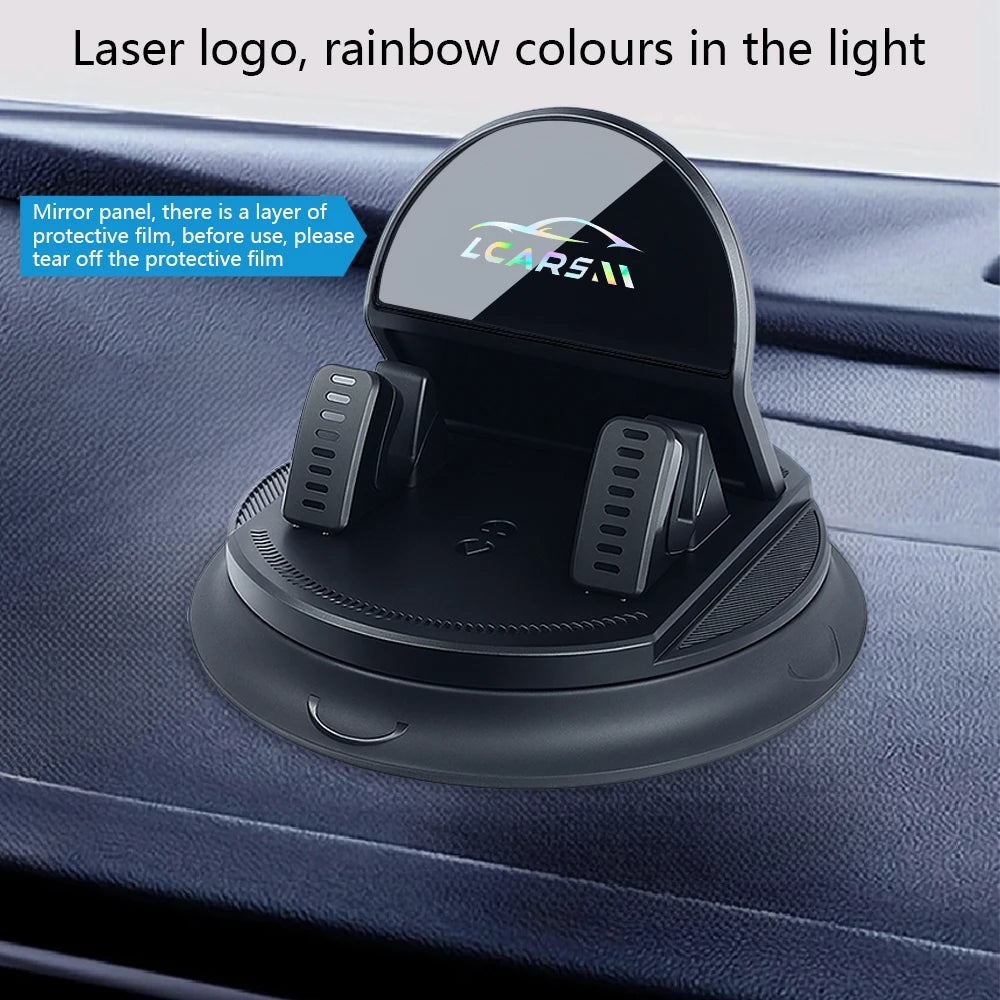 360 Degree Rotating Car Mobile Holder Sticky Suction Cup Phone Stand for Dashboard Multi Purpose Use in Auto and House Accessory