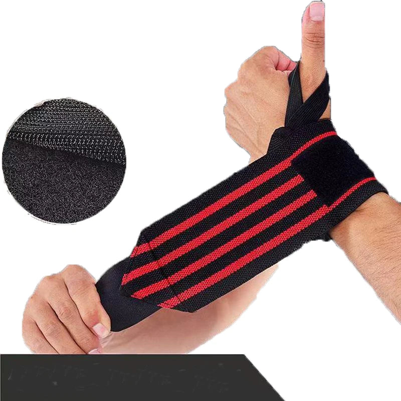 2 PCS Outdoor fitness Wristband Wrist Support Weight Lifting Gym Training Wrist Support Brace Straps Wraps Crossfit Powerlifting