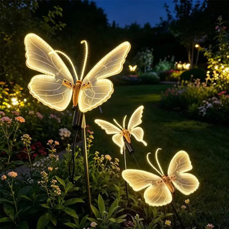 Butterfly Lights LED Butterflies with Movement Dynamic Static Butterfly Lights for Outdoor Wedding Party Christmas Decorations