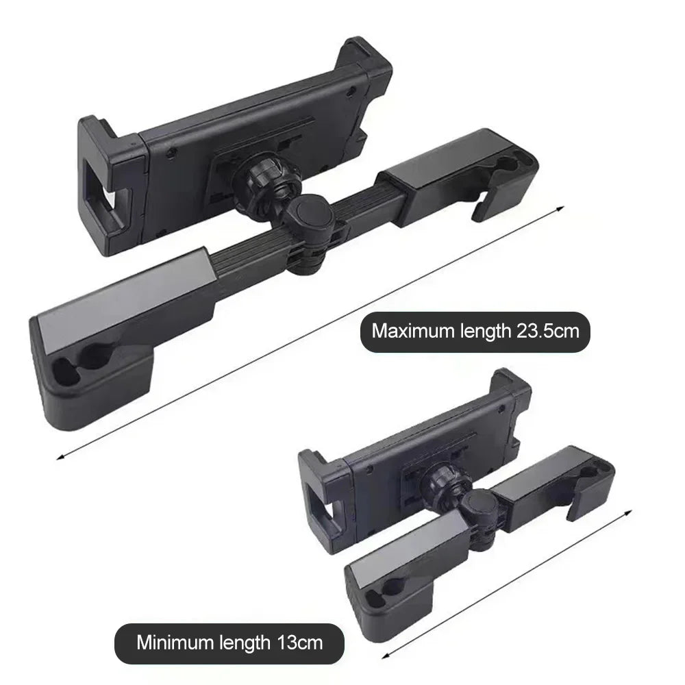 Telescopic Car Phone Holder for Rear Row Tablet Holder Anti Shake Tablet Mount Universal Auto Phone Stand for 4-12.9 Inch iPad