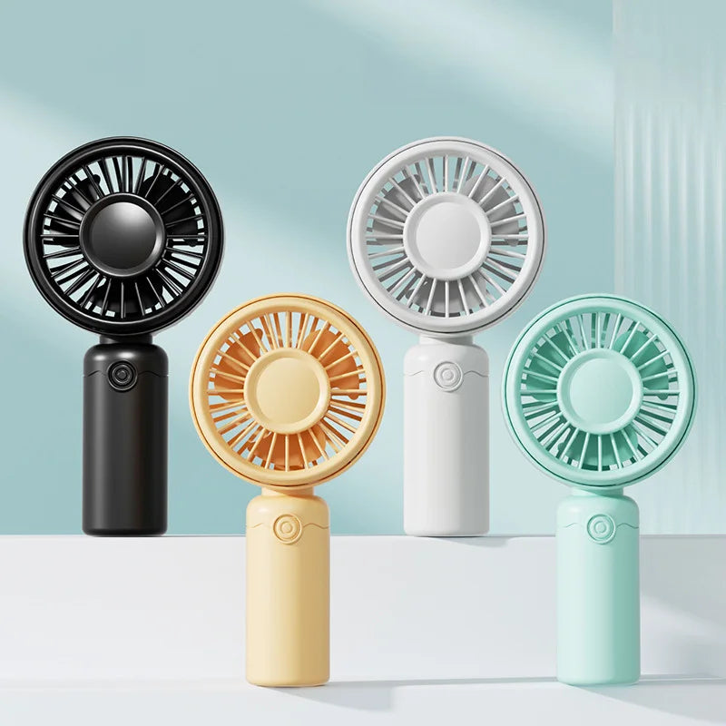 New Mini Fan Portable Mini USB Rechargeable Quiet Fans Table Makeup Eyelash Cooler Kids Outdoor Office Travel Air Cooler Fan NEW